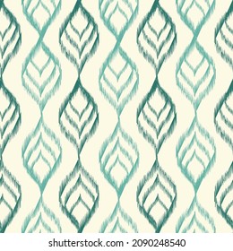 Hand-drawn ornament in ogee style vector seamless repeat pattern.