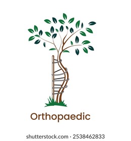 hand-drawn ortho tree, A vector herbs illustration, An illustration of ortho symbol