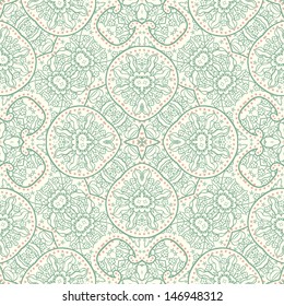 Hand-Drawn paisley abstract pattern. Vector illustration.
