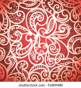 Hand-Drawn Passion Seamless Background