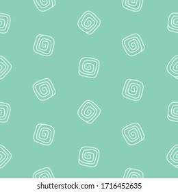 Hand-drawn pattern. Seamless vector pattern with hand-drawn abstract motifs.