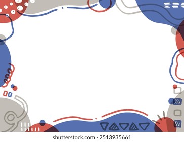 Hand-drawn patterns, pop frames, Abstract pattern background