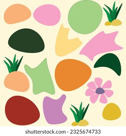Hand-drawn patterns, shapes and contemporary objects Vector illustration of all styles isolated