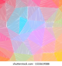 Hand-drawn pencil background. Marker hatching background. Admirable pencil sketch with colorful strokes. Exceptional vector illustration.