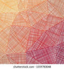 Hand-drawn pencil background with marker hatching and colorful strokes. Impressive vector illustration.
