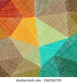 Hand-drawn pencil background. Marker hatching background. Adorable pencil sketch with colorful strokes. Good-looking vector illustration.