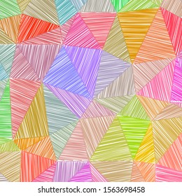 Hand-drawn pencil background. Marker hatching background. Adorable pencil sketch with colorful strokes. Captivating vector illustration.