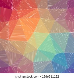 Hand-drawn pencil background. Marker hatching background. Admirable pencil sketch with colorful strokes. Marvelous vector illustration.