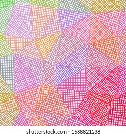 Hand-drawn pencil background. Marker hatching background. Actual pencil sketch with colorful strokes. Lively vector illustration.