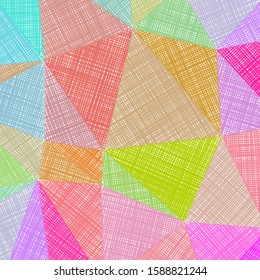 Hand-drawn pencil background with marker hatching and colorful strokes. Adorable pencil sketch with a surprising vector illustration.