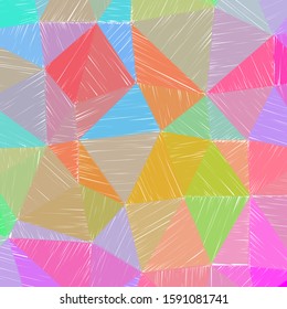 Hand-drawn pencil background. Marker hatching background. Admirable pencil sketch with colorful strokes. Majestic vector illustration.