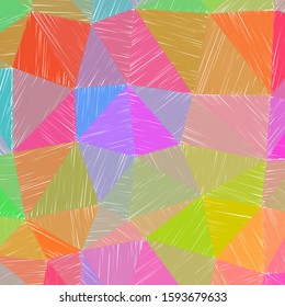 Hand-drawn pencil background. Marker hatching background. Admirable pencil sketch with colorful strokes. Magnetic vector illustration.