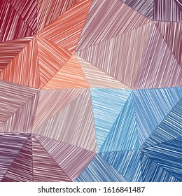 Hand-drawn pencil background with marker hatching and colorful strokes. Fresh vector illustration.