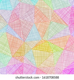 Hand-drawn pencil background. Marker hatching background. Admirable pencil sketch with colorful strokes. Amusing vector illustration.