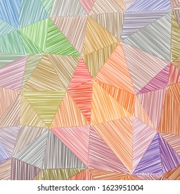 Hand-drawn pencil background. Marker hatching background. Admirable pencil sketch with colorful strokes. Sublime vector illustration.