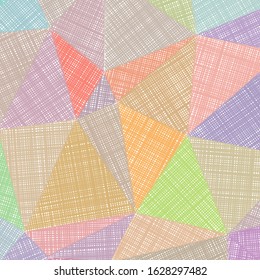 Hand-drawn pencil background. Marker hatching background. Adorable pencil sketch with colorful strokes. Superb vector illustration.