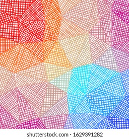 Hand-drawn pencil background. Marker hatching background. Actual pencil sketch with colorful strokes. Valuable vector illustration.