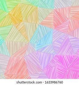 Hand-drawn pencil background. Marker hatching background. Admirable pencil sketch with colorful strokes. Terrific vector illustration.