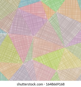 Hand-drawn pencil background. Marker hatching background. Adorable pencil sketch with colorful strokes. Stylish vector illustration.