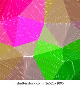 Hand-drawn pencil background with marker hatching and colorful strokes. A vibrant and expressive vector illustration.