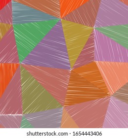 Fondo del lápiz dibujado a mano. Fondo de rayado del marcador. Dibujo a lápiz vivo con trazos coloridos. Maravillosa ilustración vectorial.