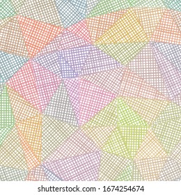 Hand-drawn pencil background. Marker hatching background. Admirable pencil sketch with colorful strokes. Alive vector illustration.