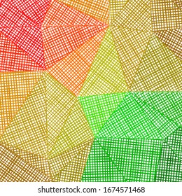 Hand-drawn pencil background. Marker hatching background. Alive pencil sketch with colorful strokes. Fancy vector illustration.