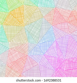 Hand-drawn pencil background with marker hatching and colorful strokes. A quaint vector illustration.