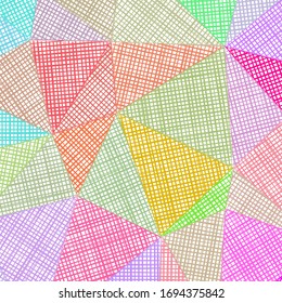 Handgezeichneter Bleistift-Hintergrund. Marker brüchiger Hintergrund. Lebendige Bleistiftskizze mit bunten Strichen. Glamour Vektorillustration Illustration.