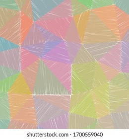 Hand-drawn pencil background. Marker hatching background. Admirable pencil sketch with colorful strokes. Lovely vector illustration.