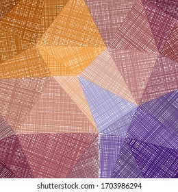 Hand-drawn pencil background. Marker hatching background. Adorable pencil sketch with colorful strokes. Overwhelming vector illustration.