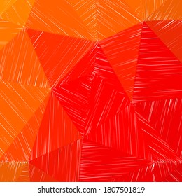 Hand-drawn pencil background. Marker hatching background. Alluring pencil sketch with colorful strokes. Beautiful vector illustration.
