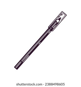 Hand-drawn pencil for eyes, eyebrows, lips, beauty cosmetic element, self care. Useful for beauty salon, cosmetic store, makeup. Doodle sketch.