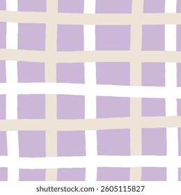 hand-drawn plaid pattern, soft colors, imperfect grids, lifestyle textures, vector tiles for textile, packaging, web, print, design, cozy and artisanal feel