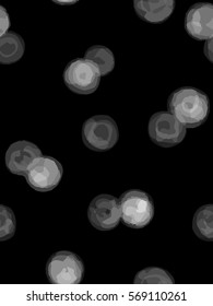 Hand-drawn polka dot seamless pattern