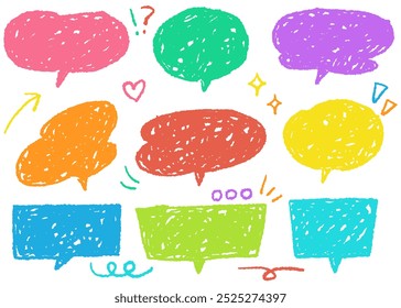 Handgezeichnetes Pop-Design-Sprechblasensatz
