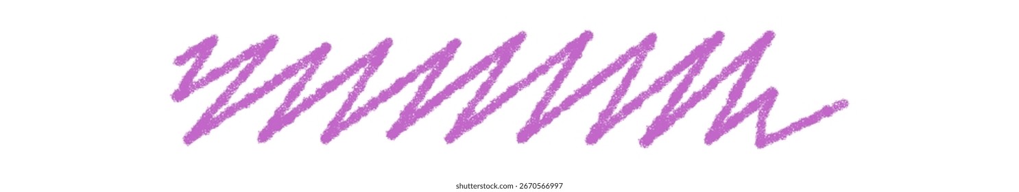Caixa de retângulo de giz de cera roxo desenhada à mão com um destaque de giz esboçado e traçado de marcador. A textura de linha de rabisco forma o plano de fundo do texto como um elemento de esboço criativo para conceitos de nota modernos.