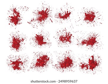Vector rojo realista dibujado a mano