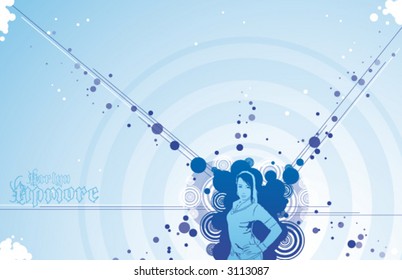 a hand-drawn retro design (ALL VECTOR)