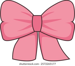 Handdrawn Ribbon Bow Vector Illustration