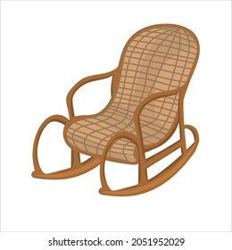 Hand-drawn  rocking chair. Vector illustration