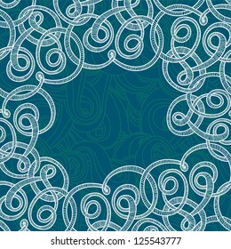 Hand-drawn rope frame