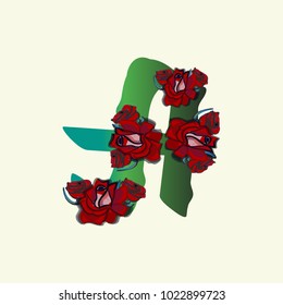 Hand-drawn roses with typography vector for t-shirt printing, graphic tee. Idea for cards, wedding invitation