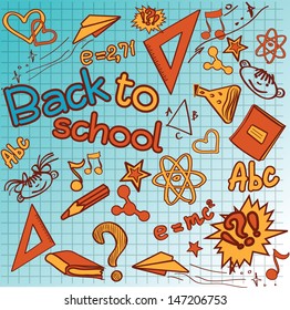 Hand-drawn school background