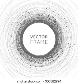 Hand-drawn scribble circle. Elements for design. Vector illustration.