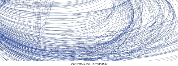 Garabatos dibujados a mano. Ataques de tinta azul