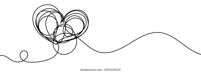 Hand-Drawn Scribbles of Tangled Intertwined Lines in Different Shapes and Size. Editable Line. Adjustable Stroke Width