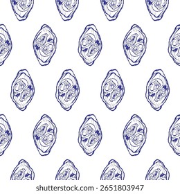 Hand-drawn seafood collection with a retro touch. Shellfish, ocean animals, and kitchen elements for stylish restaurant branding.