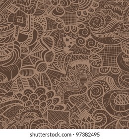 Hand-drawn seamless pattern