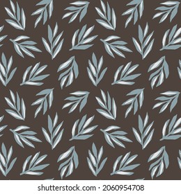 Patrón transparente dibujado a mano con plantas abstractas. Ilustración floral colorida para papel y envoltura de regalo. Tejido de diseño moderno. Un ambiente creativo y elegante.